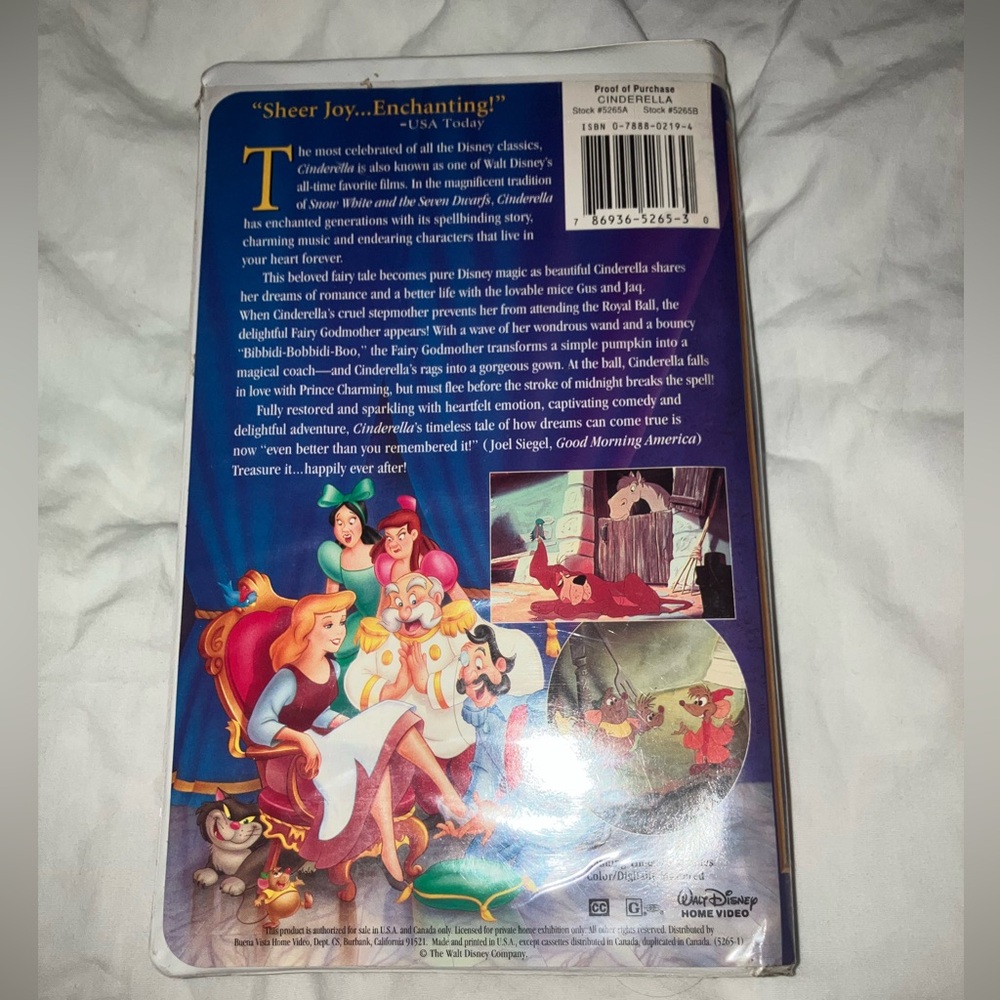 Cinderella VHS Tape - Picture 6 of 15